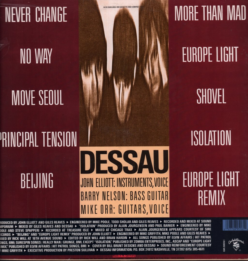 Dessau - Exercise In Tension - Lp