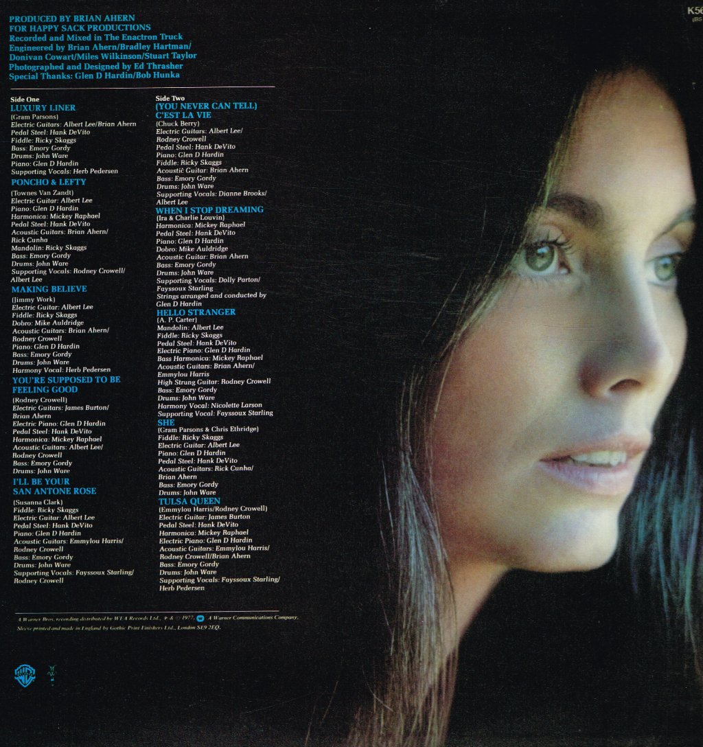 Emmylou Harris - Luxury Liner - Lp