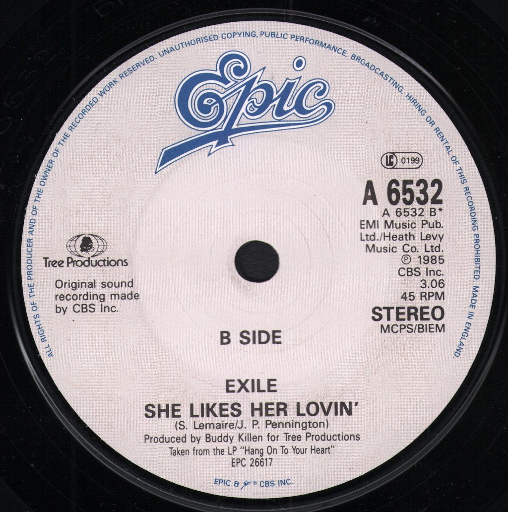 Exile (70'S Pop Group) - Hang On To Your Heart - 7 Inch