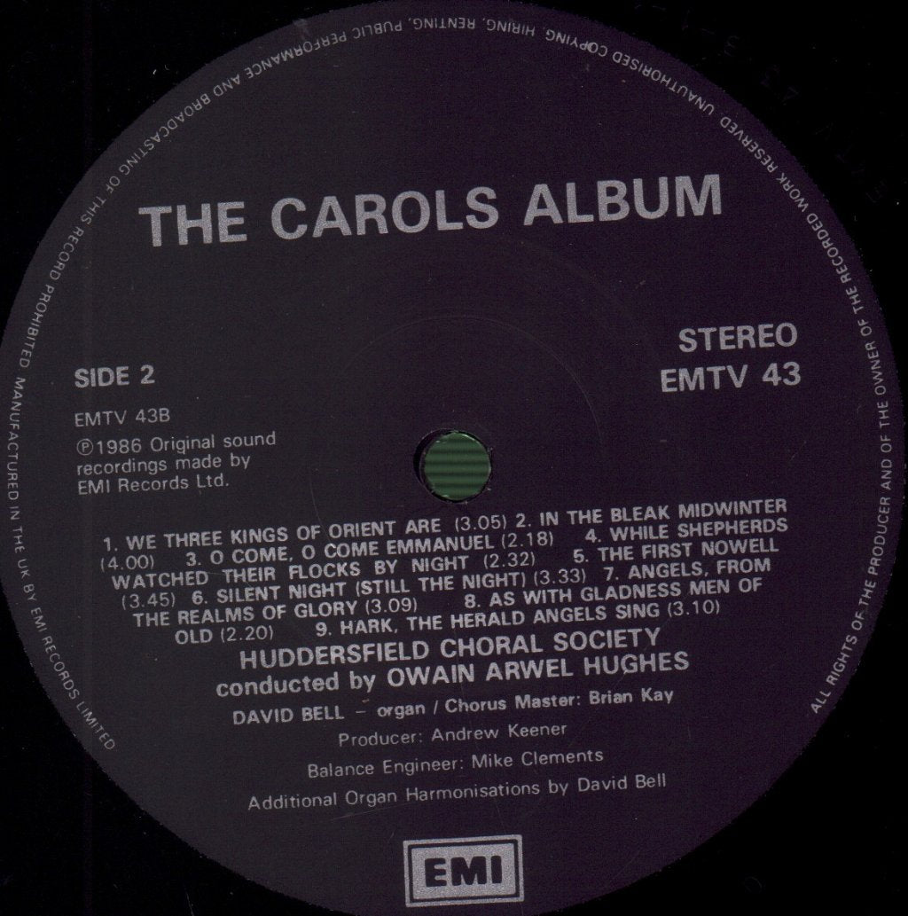 Huddersfield Choral Society - Carols Album - Lp