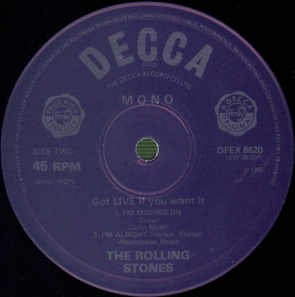 Rolling Stones - Got Live If You Want It! - 12 Inch