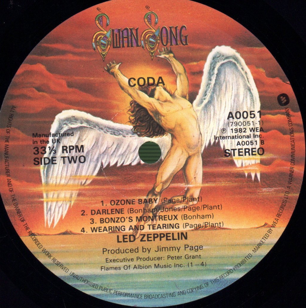 Led Zeppelin - Coda - Lp
