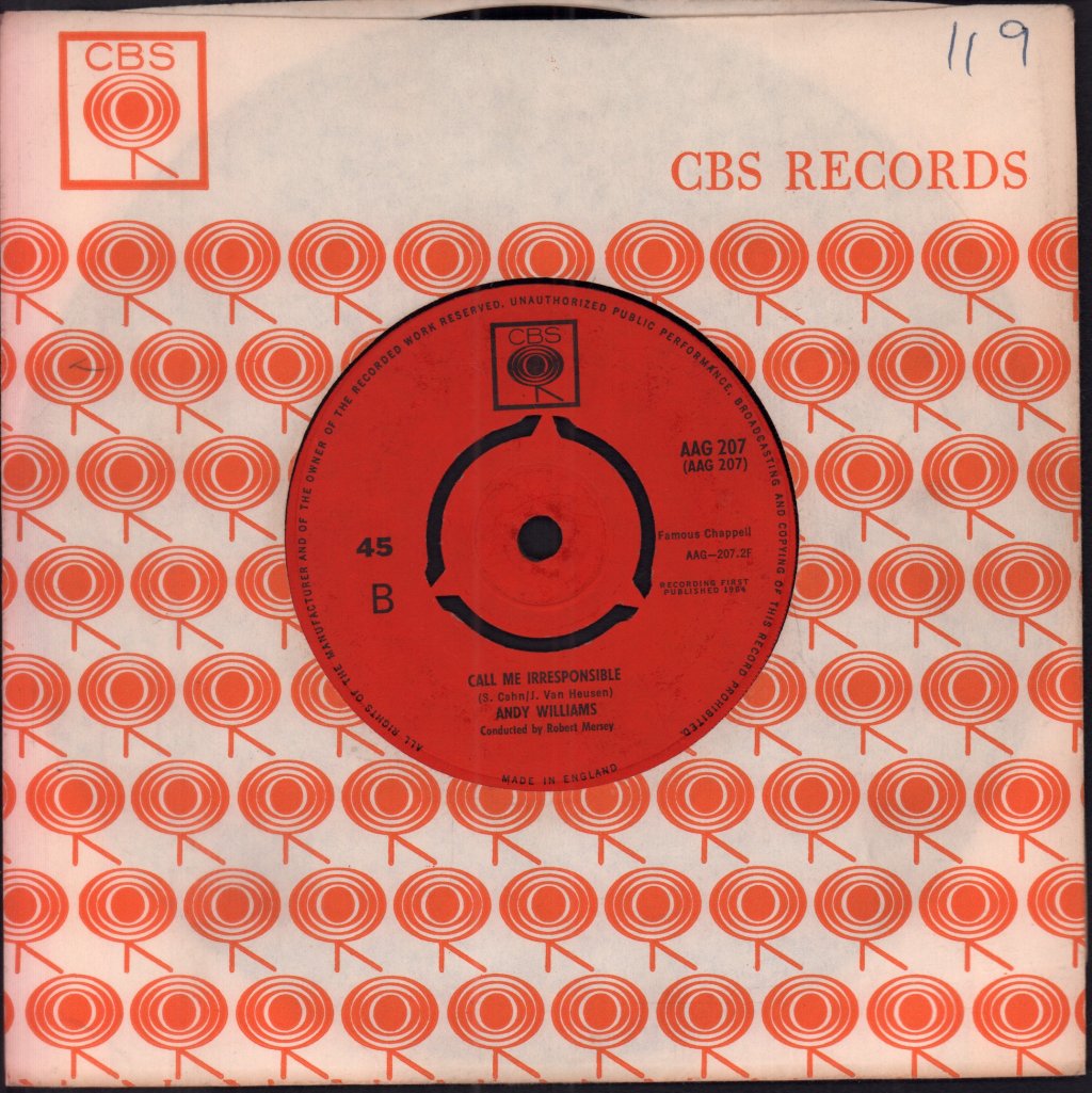 Andy Williams - If Ever I Would Leave You - 7 Inch