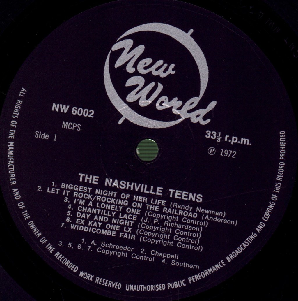 Nashville Teens - Nashville Teens - Lp