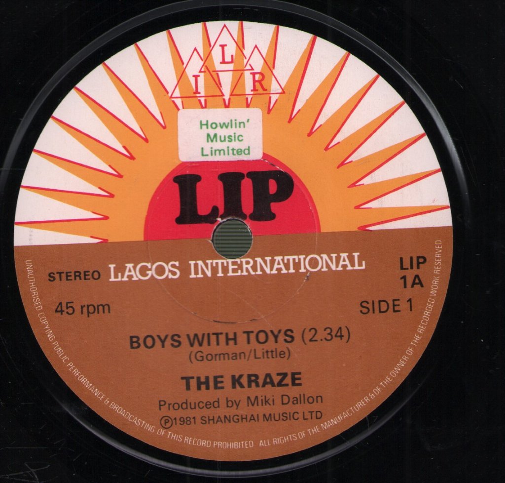Kraze (Early 80'S Group) - Boys With Toys - 7 Inch
