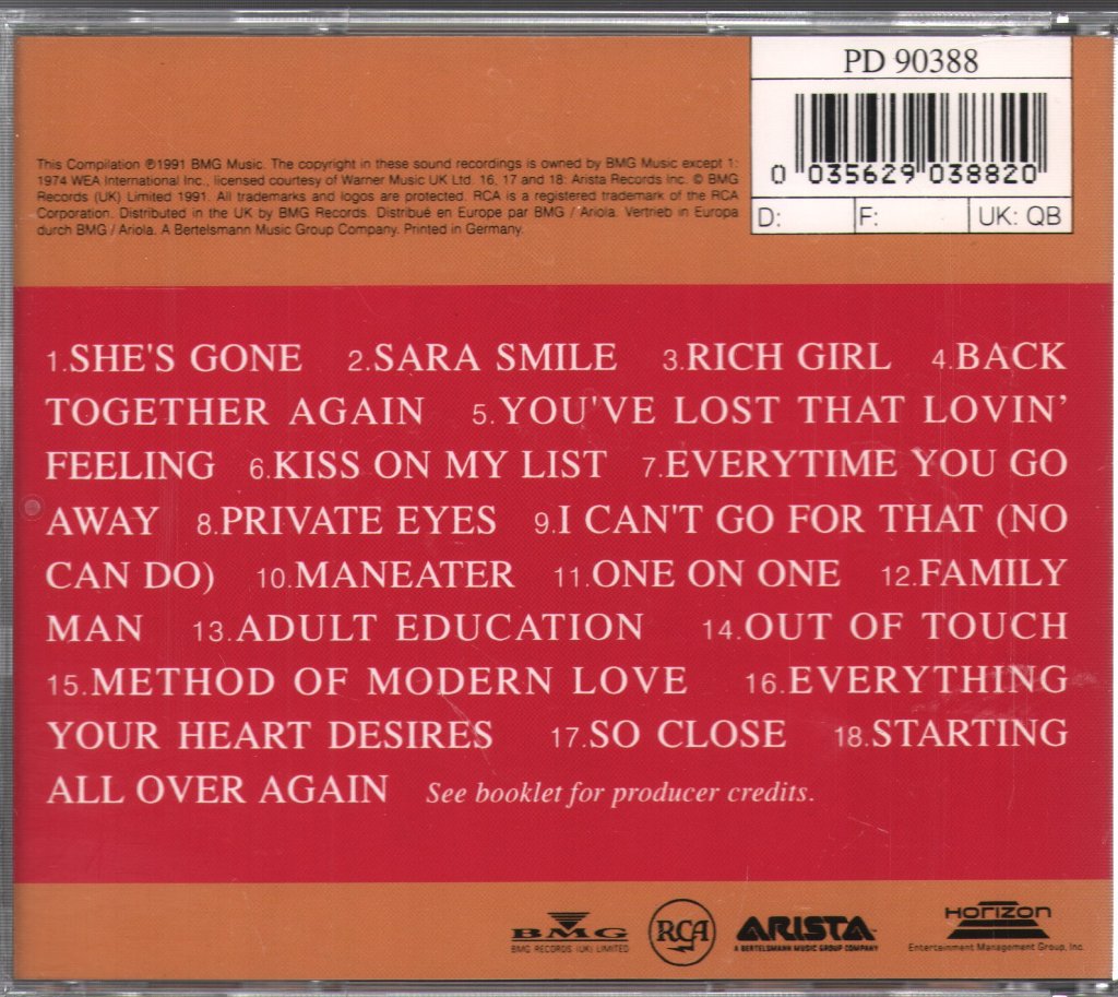 Daryl Hall & John Oates - Best Of Daryl Hall & John Oates: Looking Back - Cd