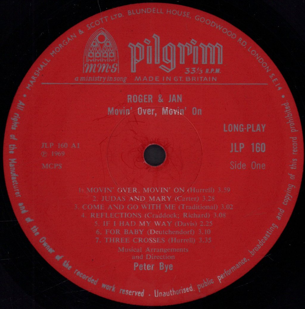 Roger & Jan - Movin' Over, Movin' On - Lp