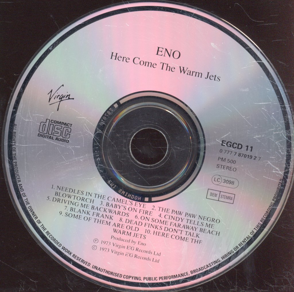 Brian Eno - Here Come The Warm Jets - Cd