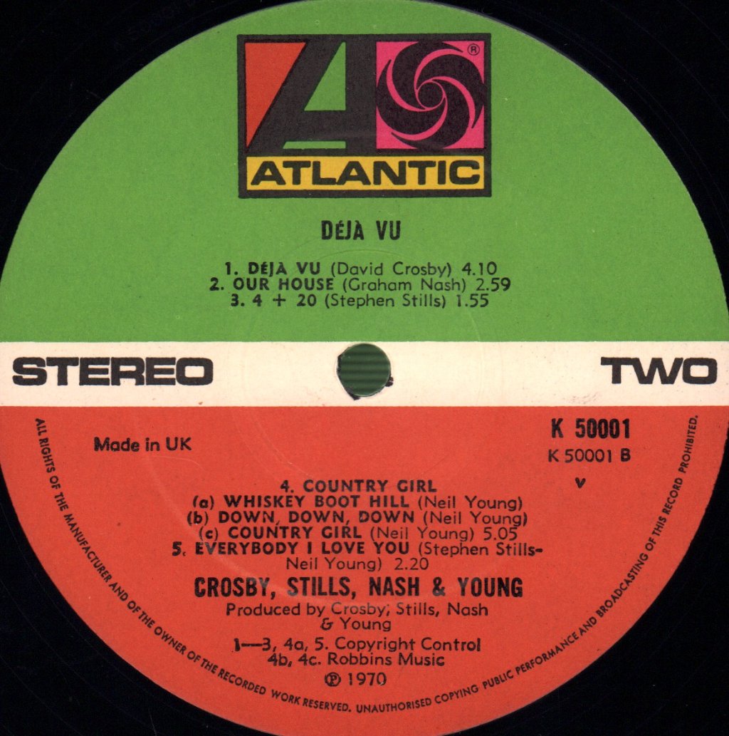 Crosby Stills Nash And Young - Deja Vu - Lp