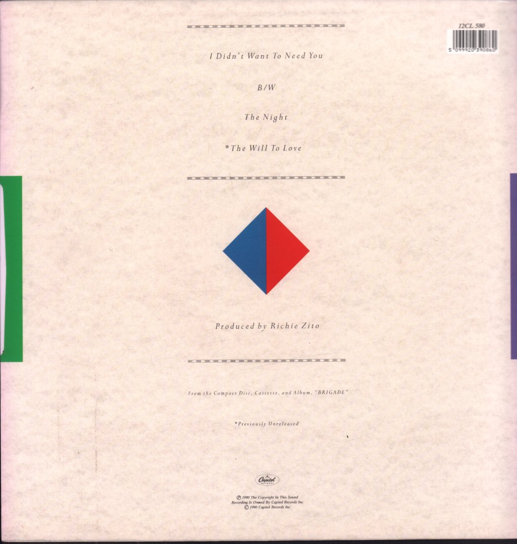 Heart - I Didn't Want To Need You - 12 Inch