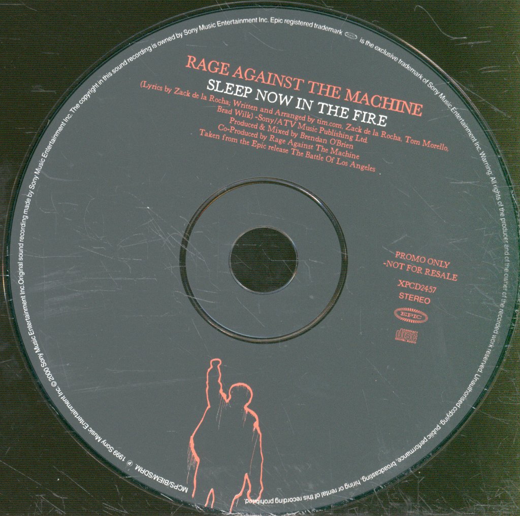 Rage Against The Machine - Sleep Now In The Fire - Cd