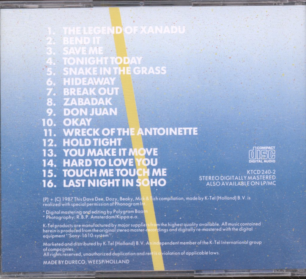 Dave Dee, Dozy, Beaky, Mick & Tich - Hits Album - Cd