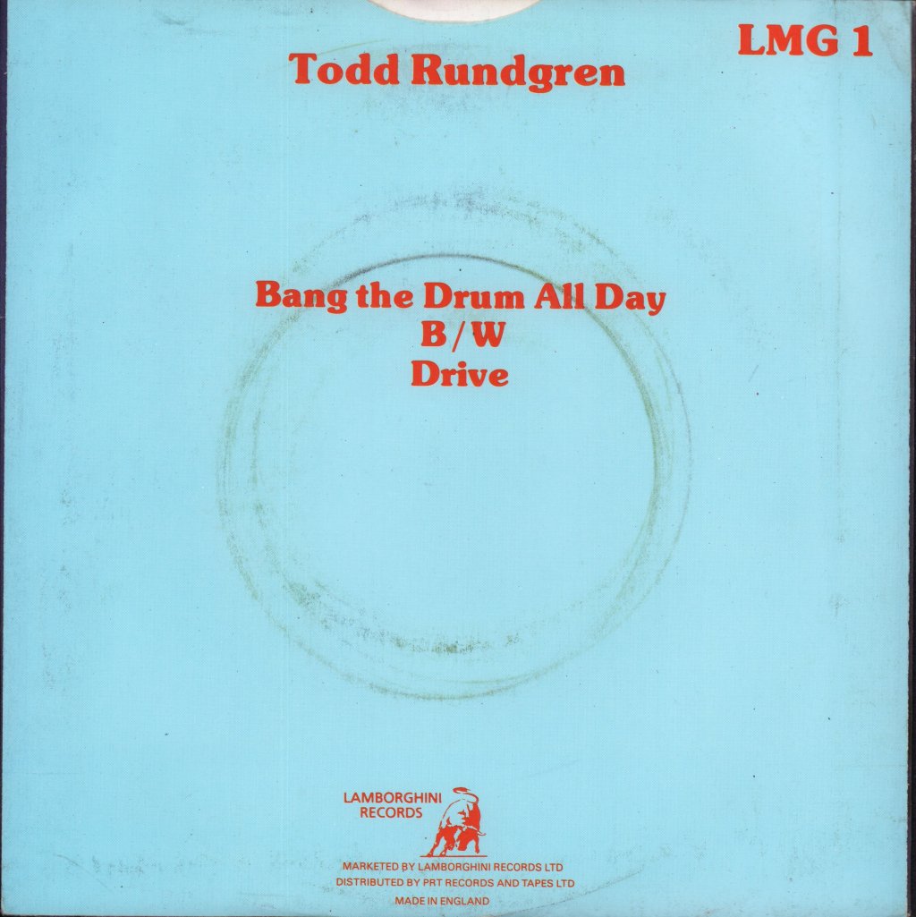 Todd Rundgren - Bang The Drum All Day - 7 Inch