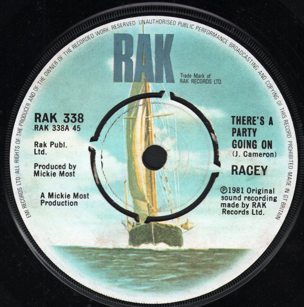 Racey - There's A Party Going On - 7 Inch