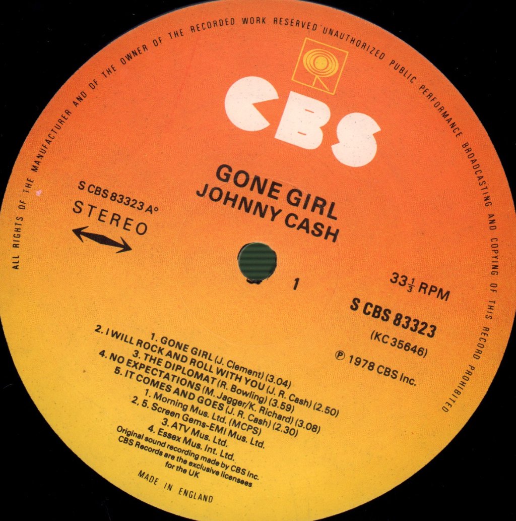 Johnny Cash - Gone Girl - Lp