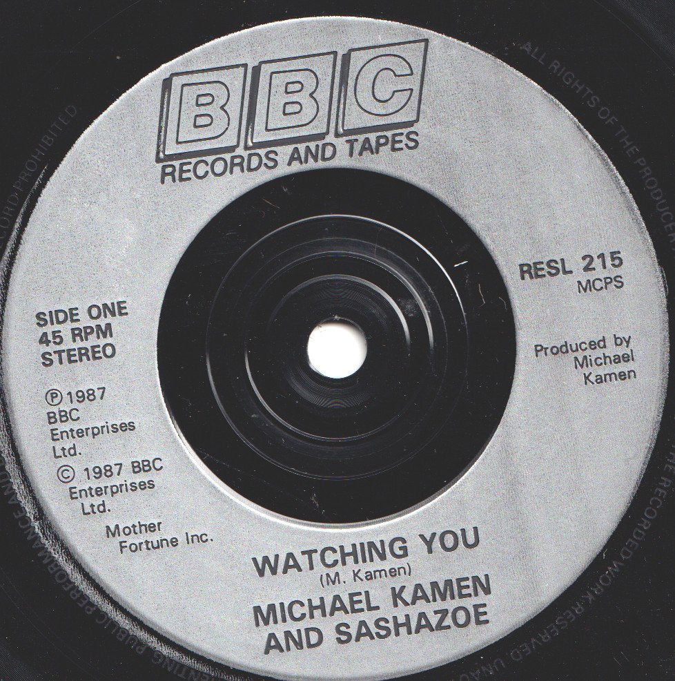 Michael Kamen And Sashazoe - Watching You - 7 Inch