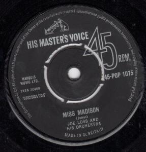 Joe Loss And His Orchestra - Miss Madison - 7 Inch