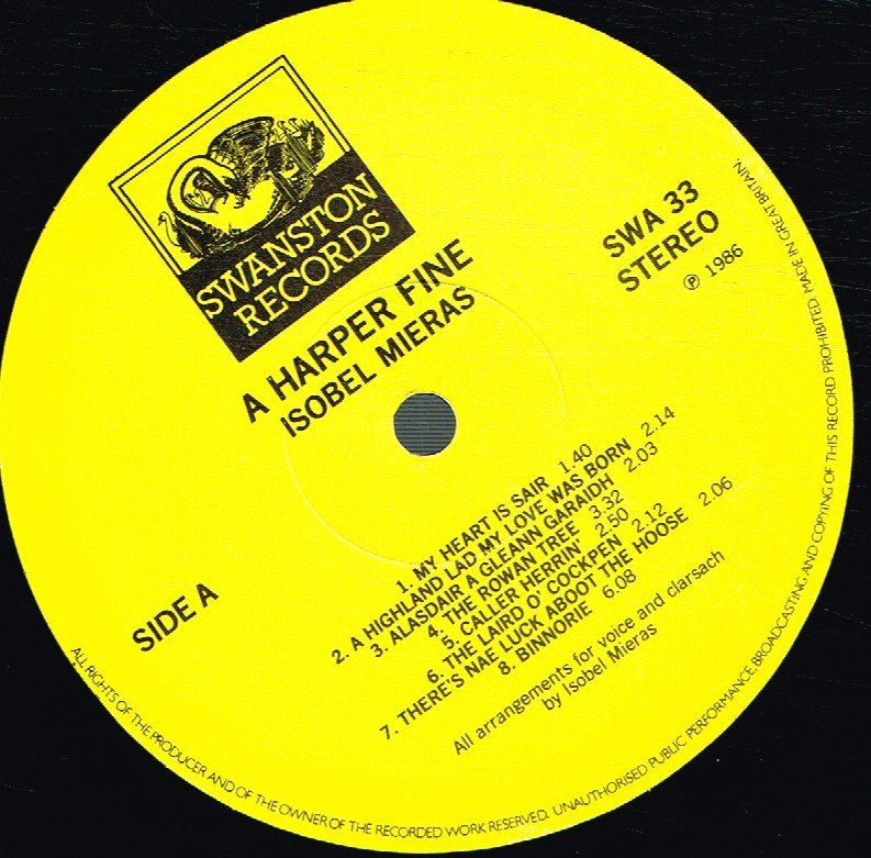Isobel Mieras - A Harper Fine - Lp