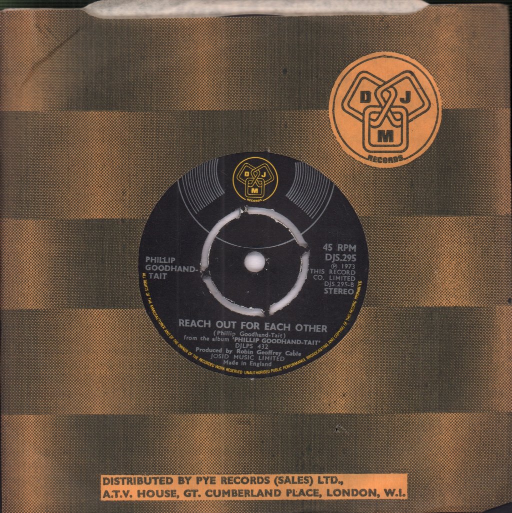 Phillip Goodhand Tait - Almost Killed A Man - 7 Inch