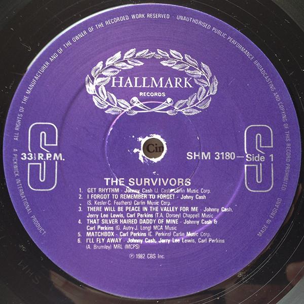 Johnny Cash, Jerry Lee Lewis and Carl Perkins - Survivors - Lp