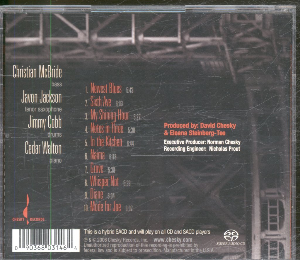 Christian McBride, Javon Jackson, Jimmy Cobb, Cedar Walton - New York Time - Cd