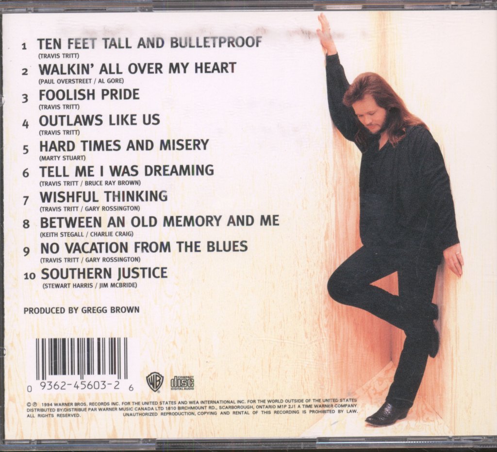 Travis Tritt - Ten Feet Tall And Bulletproof - Cd