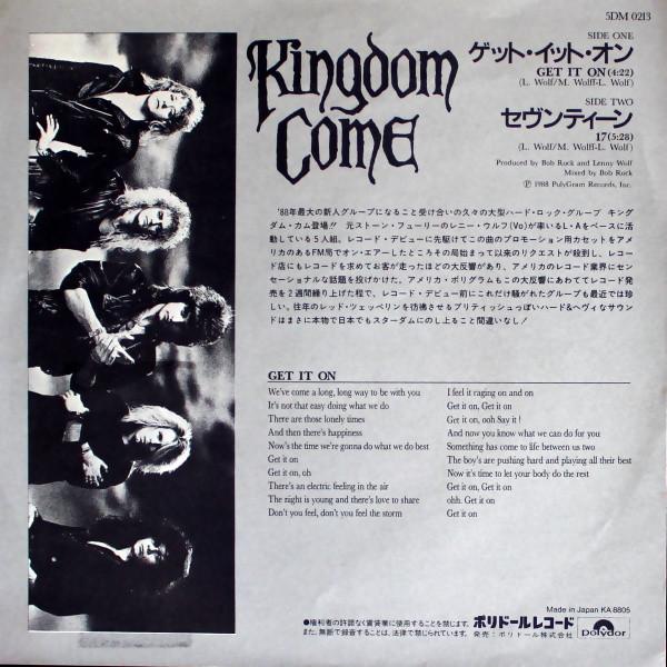 Kingdom Come (80'S/90'S Rock/Metal Group) - Get It On - 7 Inch