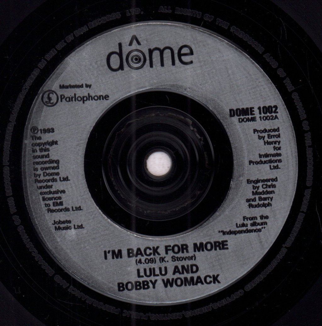 Lulu And Bobby Womack - I'm Back For More - 7 Inch