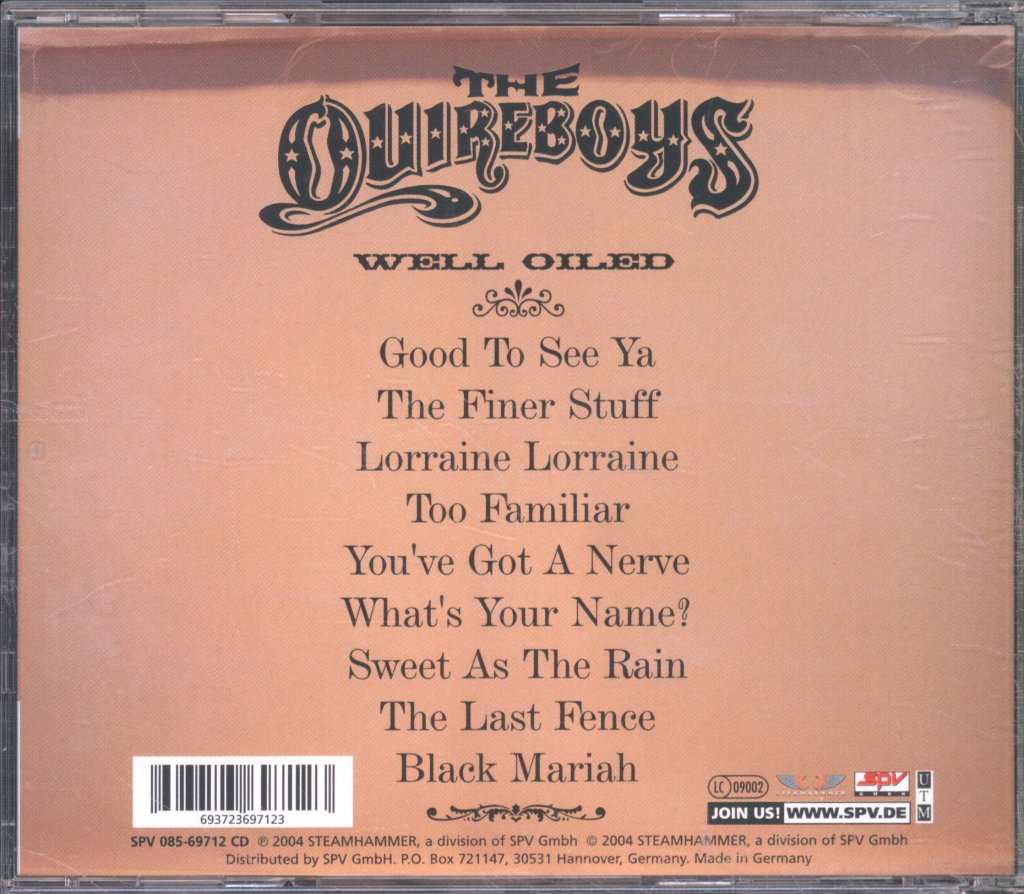 Quireboys - Well Oiled - Cd
