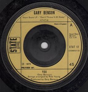 Gary Benson - You - 7 Inch