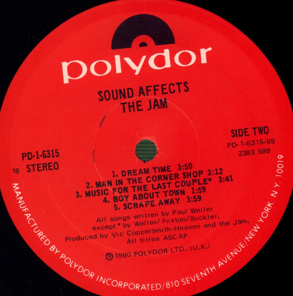 Jam - Sound Affects - Lp