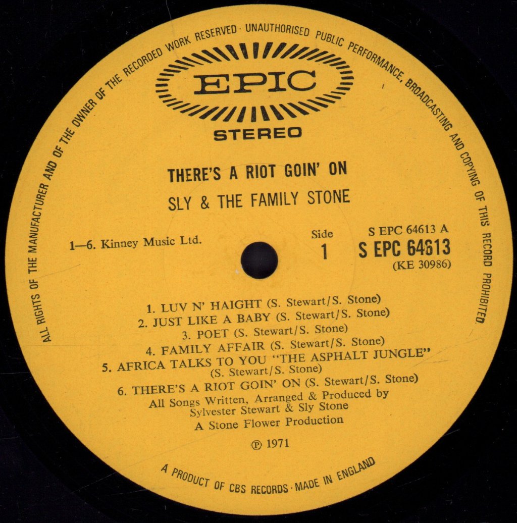 Sly And The Family Stone - There's A Riot Goin' On - Lp