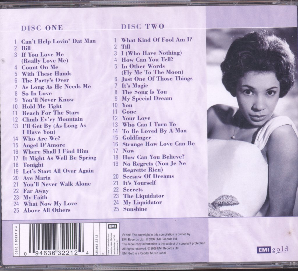 Shirley Bassey - Complete EMI Columbia Singles Collection - Double Cd