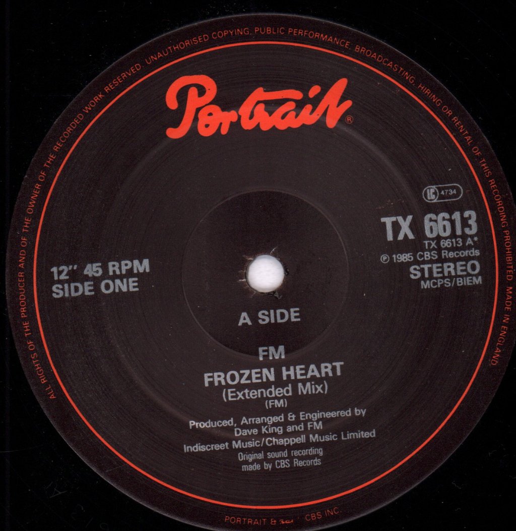 Fm (Uk Rock Group) - Frozen Heart - 12 Inch