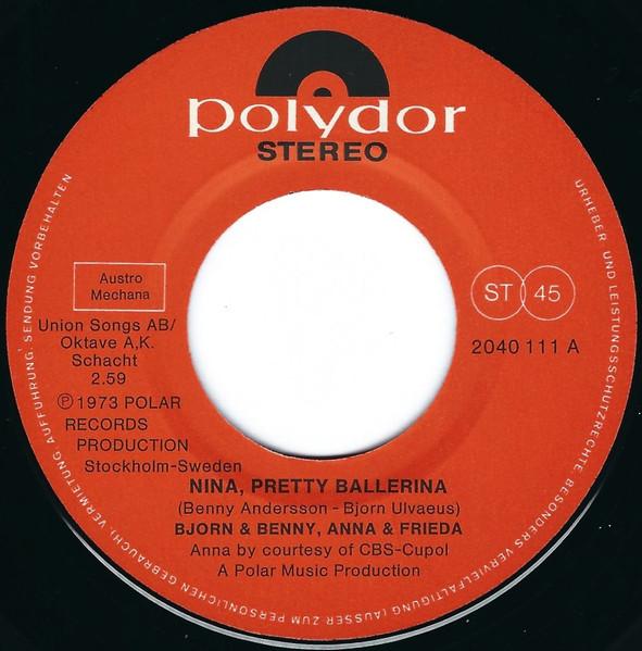 Björn & Benny, Agnetha & Anni-Frid - Nina, Pretty Ballerina - 7 Inch