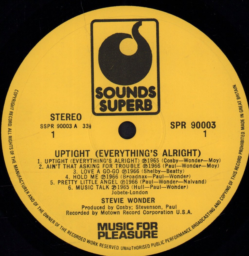 Stevie Wonder - Uptight - Lp