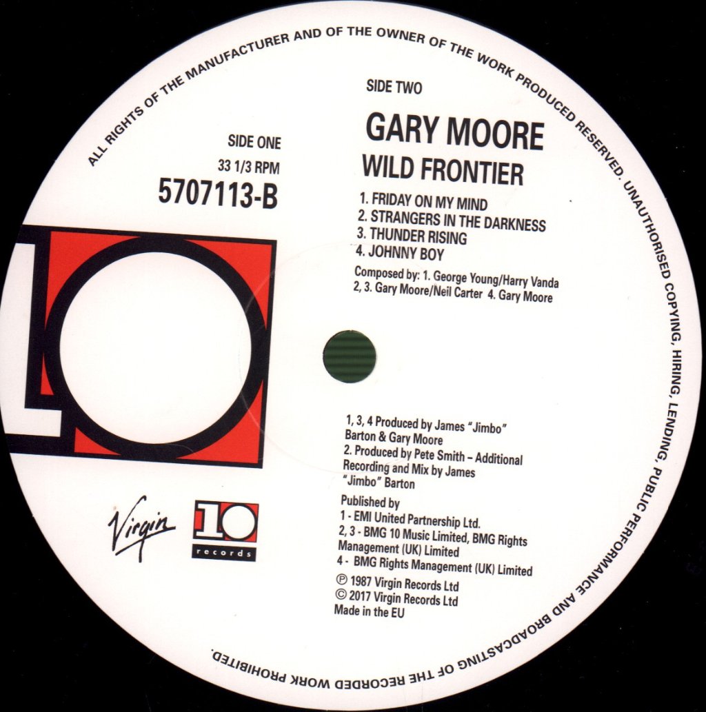 Gary Moore - Wild Frontier - Lp