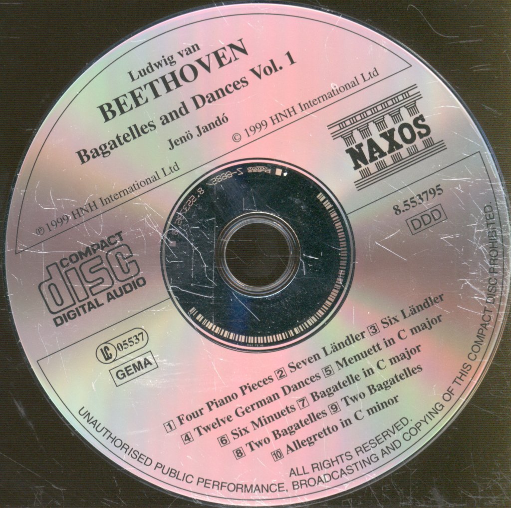 Jenö Jandó - Beethove - Bagatelles And Dances Volume 1 - Cd