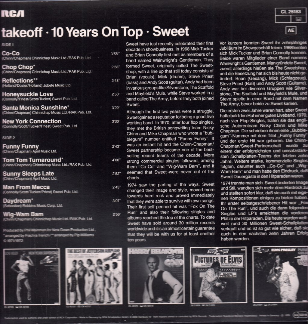 Sweet - Take Off - Lp
