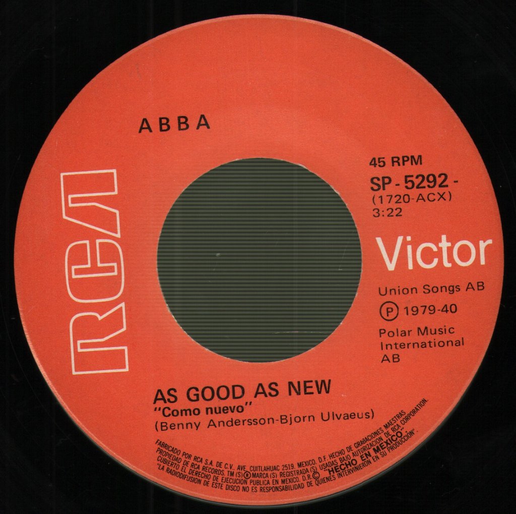 ABBA - As Good As New / I Have A Dream - 7 Inch