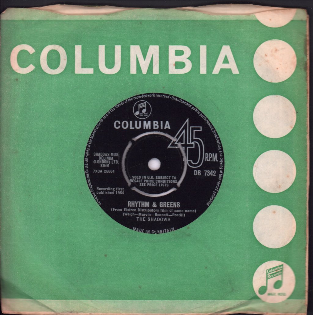 Shadows - Rhythm And Greens - 7 Inch