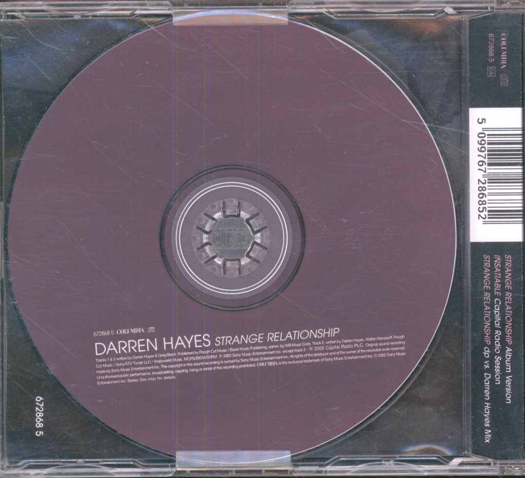 Darren Hayes - Strange Relationship - Cd