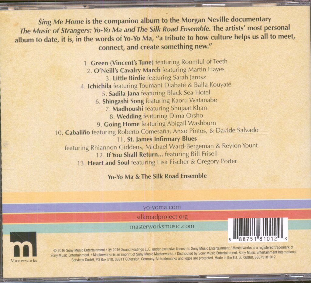 Yo-Yo Ma, Silk Road Ensemble - Sing Me Home - Cd