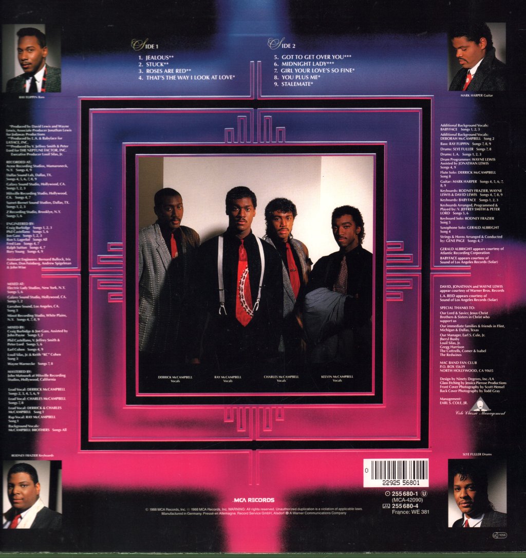 Mac Band Featuring The McCampbell Brothers - Mac Band Featuring The McCampbell Brothers - Lp