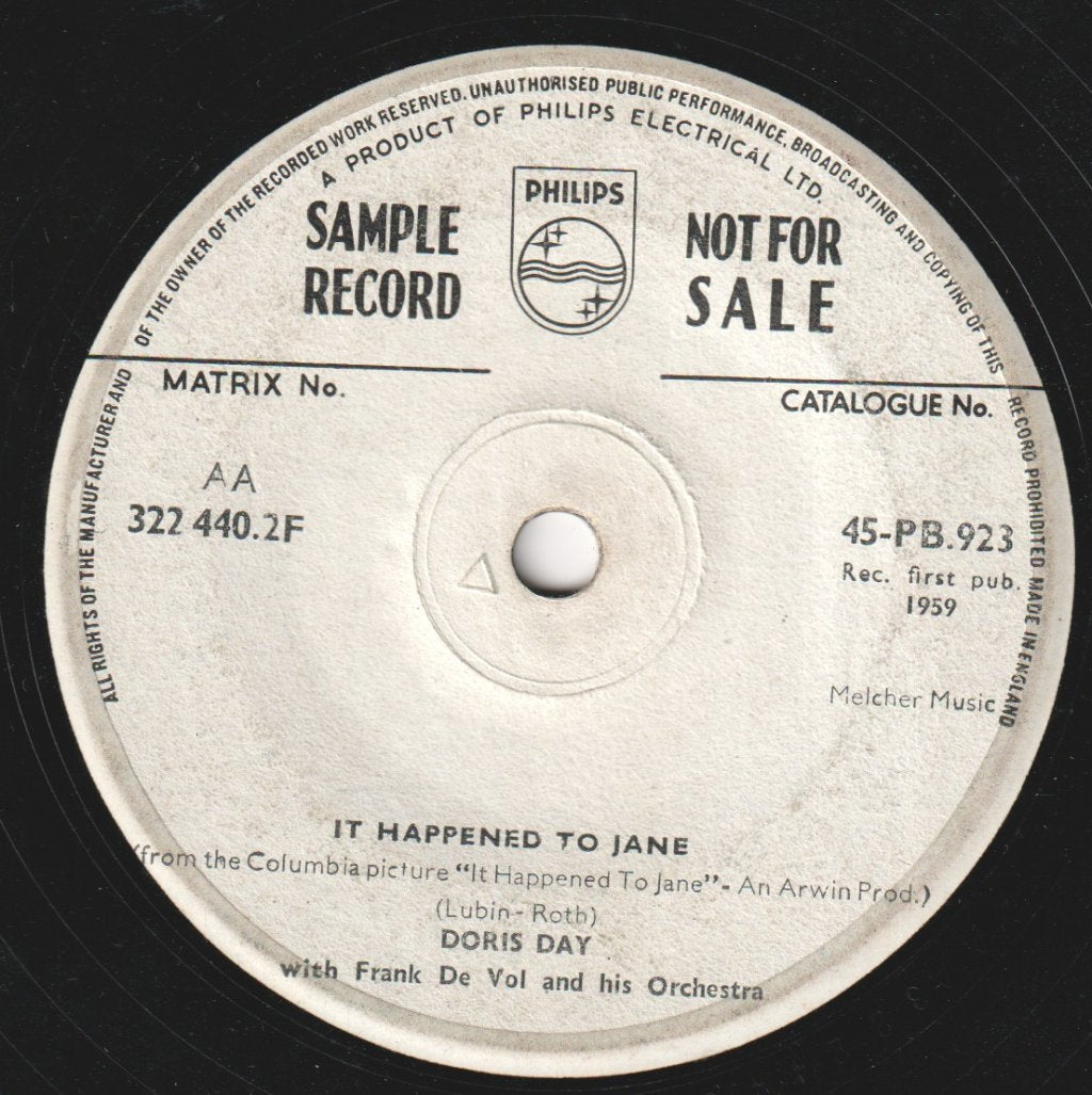 Doris Day - Be Prepared - 7 Inch