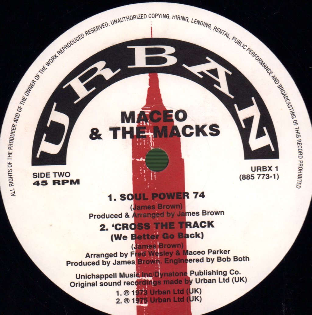 Maceo And The Macks - Cross The Track - 12 Inch