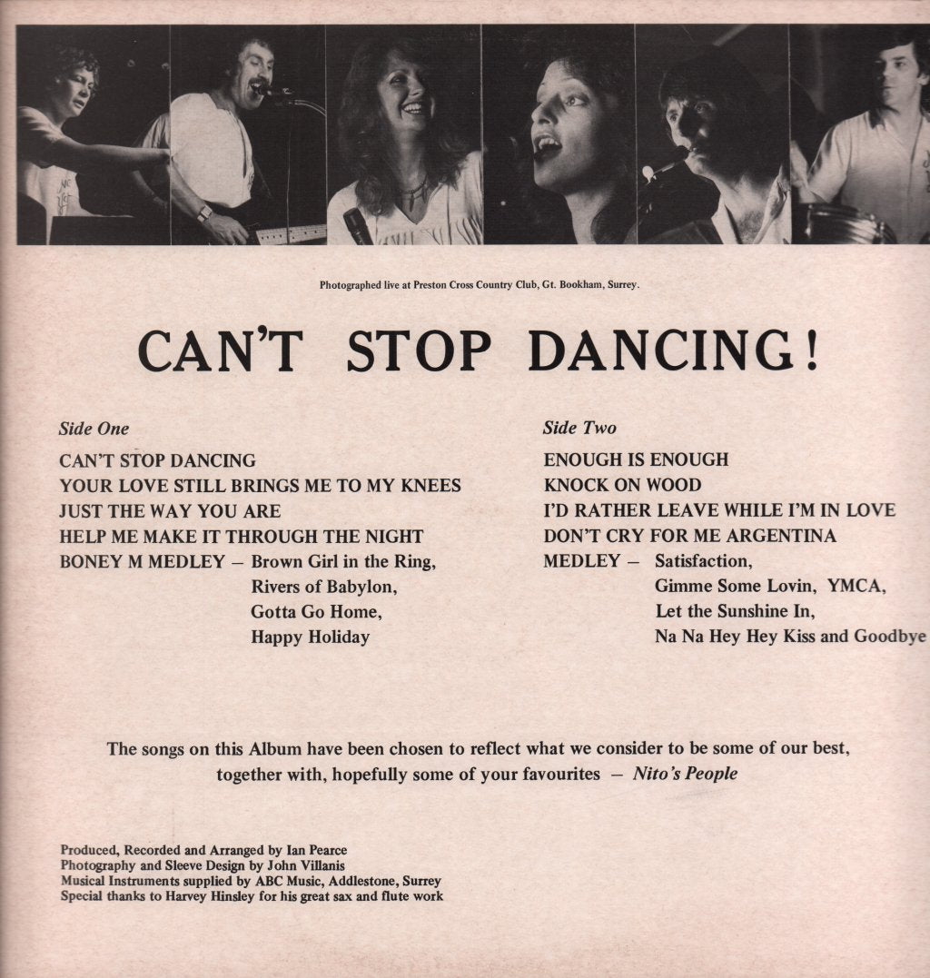 Nito's People - Can't Stop Dancing - Lp