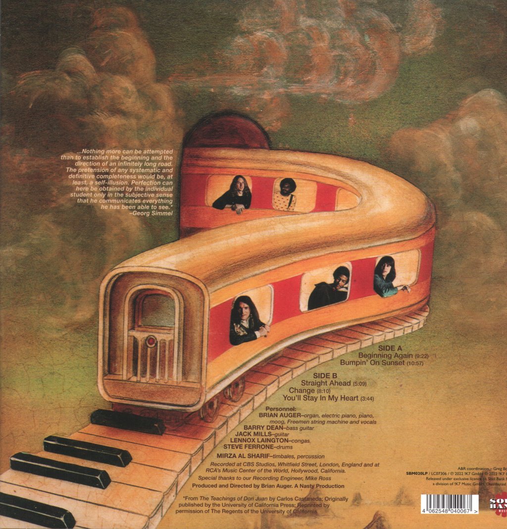 Brian Auger's Oblivion Express - Straight Ahead - Lp