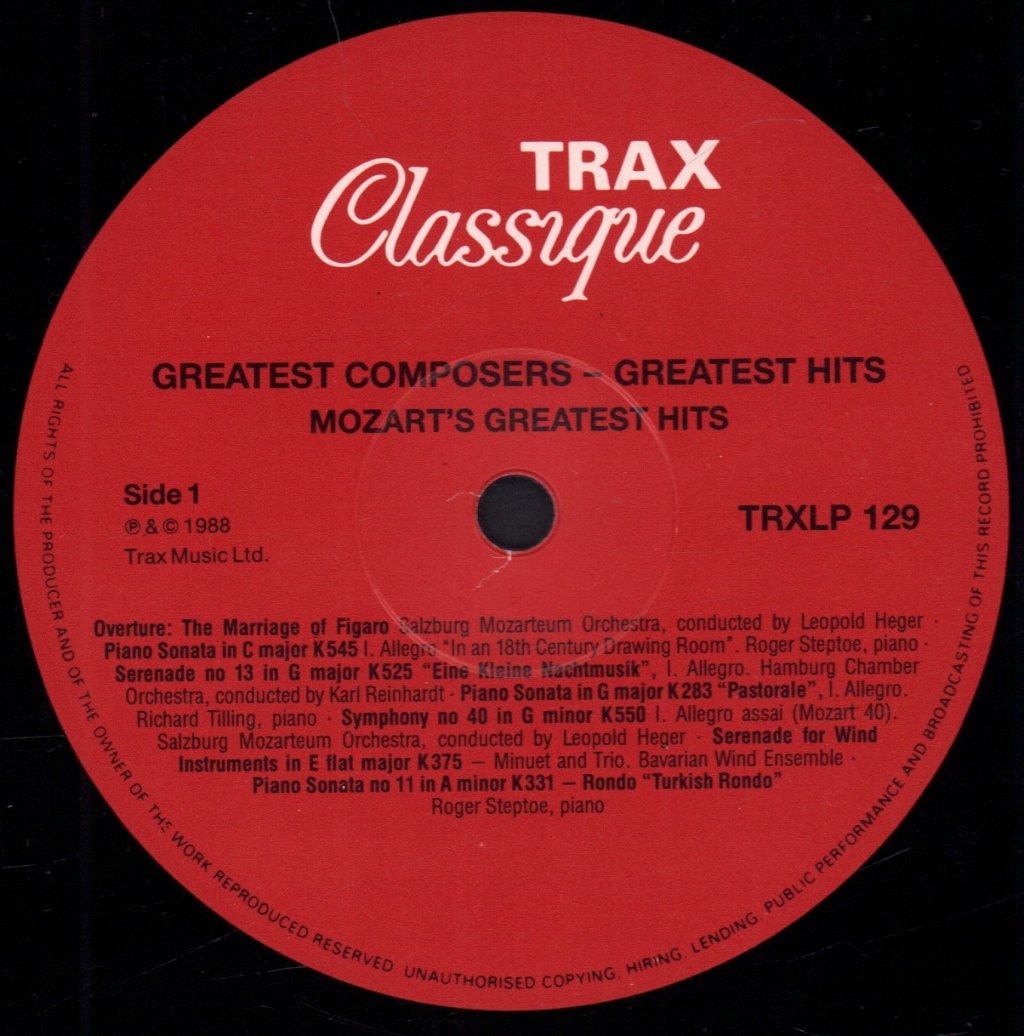 Mozart - Greatest Composers Greatest Hits - Lp