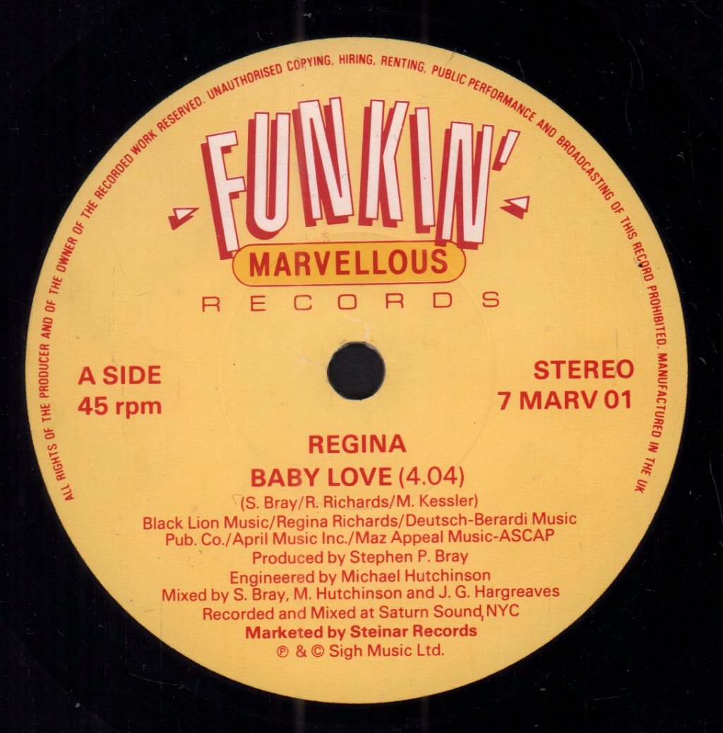 Regina - Baby Love - 7 Inch